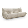  Manufacturer Color_Cream -- Relax 77.75" Cream Vegan Leather Upholstered Sofa IMAGE 1