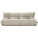  Manufacturer Color_Cream -- Relax 77.75" Cream Vegan Leather Upholstered Sofa IMAGE 3