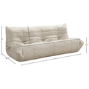  Manufacturer Color_Cream -- Relax 77.75" Cream Vegan Leather Upholstered Sofa IMAGE 9