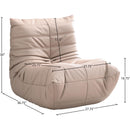  Manufacturer Color_Tan -- Relax Tan Vegan Leather Upholstered Chair IMAGE 9