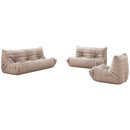  Meridian Relax 54.75" Tan Vegan Leather Upholstered Loveseat IMAGE 8