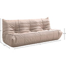  Manufacturer Color_Tan -- Relax 77.75" Tan Vegan Leather Upholstered Sofa IMAGE 9