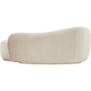  Manufacturer Color_Cream -- Gustavo Cream Velvet Upholstered Chaise IMAGE 4