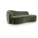  Manufacturer Color_Green -- Gustavo Green Velvet Upholstered Chaise IMAGE 1