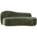  Manufacturer Color_Green -- Gustavo Green Velvet Upholstered Chaise IMAGE 2