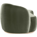  Manufacturer Color_Green -- Gustavo Green Velvet Upholstered Chaise IMAGE 3