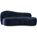  Manufacturer Color_Navy -- Gustavo Navy Velvet Upholstered Chaise IMAGE 2