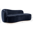  Manufacturer Color_Navy -- Gustavo Navy Velvet Upholstered Chaise IMAGE 7