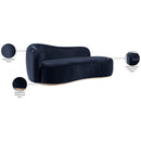  Manufacturer Color_Navy -- Gustavo Navy Velvet Upholstered Chaise IMAGE 8