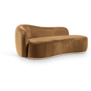  Manufacturer Color_Saddle -- Gustavo Saddle Velvet Upholstered Chaise IMAGE 1