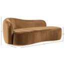  Manufacturer Color_Saddle -- Gustavo Saddle Velvet Upholstered Chaise IMAGE 7
