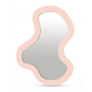  Meridian Oblique Pink Iron Frame Mirror IMAGE 1