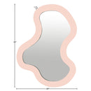  Meridian Oblique Pink Iron Frame Mirror IMAGE 7