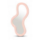  Meridian Oblique Pink Iron Frame Mirror IMAGE 1
