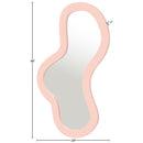  Meridian Oblique Pink Iron Frame Mirror IMAGE 7