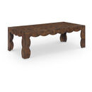  Meridian Vassa Brown Burl Veneer Coffee Table IMAGE 1