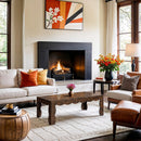  Meridian Vassa Brown Burl Veneer Coffee Table IMAGE 2