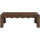  Meridian Vassa Brown Burl Veneer Coffee Table IMAGE 3