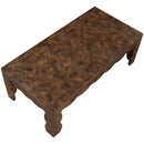  Meridian Vassa Brown Burl Veneer Coffee Table IMAGE 6