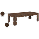  Meridian Vassa Brown Burl Veneer Coffee Table IMAGE 9