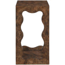  Meridian Vassa Brown Burl Veneer End Table IMAGE 5