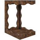  Meridian Vassa Brown Burl Veneer End Table IMAGE 6