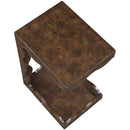  Meridian Vassa Brown Burl Veneer End Table IMAGE 7