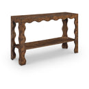  Meridian Vassa Brown Burl Veneer Console Table IMAGE 1
