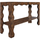  Meridian Vassa Brown Burl Veneer Console Table IMAGE 5
