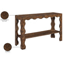  Meridian Vassa Brown Burl Veneer Console Table IMAGE 9