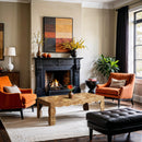  Meridian Vassa Natural Burl Veneer Coffee Table IMAGE 2