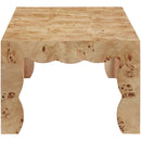  Meridian Vassa Natural Burl Veneer Coffee Table IMAGE 4