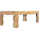  Meridian Vassa Natural Burl Veneer Coffee Table IMAGE 5