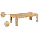  Meridian Vassa Natural Burl Veneer Coffee Table IMAGE 9