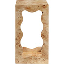  Meridian Vassa Natural Burl Veneer End Table IMAGE 5