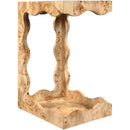  Meridian Vassa Natural Burl Veneer End Table IMAGE 6
