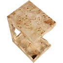  Meridian Vassa Natural Burl Veneer End Table IMAGE 7