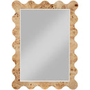  Meridian Vassa Natural Burl Veneer Mirror IMAGE 3