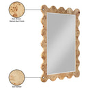  Meridian Vassa Natural Burl Veneer Mirror IMAGE 7