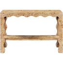  Meridian Vassa Natural Burl Veneer Console Table IMAGE 3