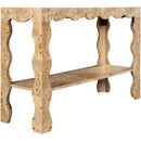  Meridian Vassa Natural Burl Veneer Console Table IMAGE 5