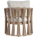  Meridian San Pietro Beige Water Resilient Fabric Upholstered Outdoor Patio Chair IMAGE 5