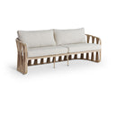  Meridian San Pietro 90.5" Beige Water Resilient Fabric Upholstered Outdoor Patio Sofa IMAGE 1