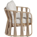  Meridian San Pietro 90.5" Beige Water Resilient Fabric Upholstered Outdoor Patio Sofa IMAGE 4