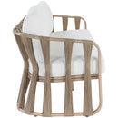  Meridian San Pietro 90.5" Cream Water Resilient Fabric Upholstered Outdoor Patio Sofa IMAGE 4