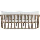  Meridian San Pietro 90.5" Cream Water Resilient Fabric Upholstered Outdoor Patio Sofa IMAGE 5