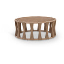  Meridian San Pietro Natural Aluminum Outdoor Patio Coffee Table IMAGE 1