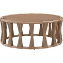  Meridian San Pietro Natural Aluminum Outdoor Patio Coffee Table IMAGE 3