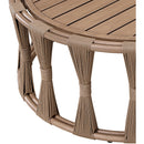  Meridian San Pietro Natural Aluminum Outdoor Patio Coffee Table IMAGE 6