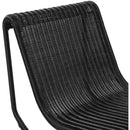  Meridian Antigua Black Wicker Outdoor Patio Rocking Chair IMAGE 6